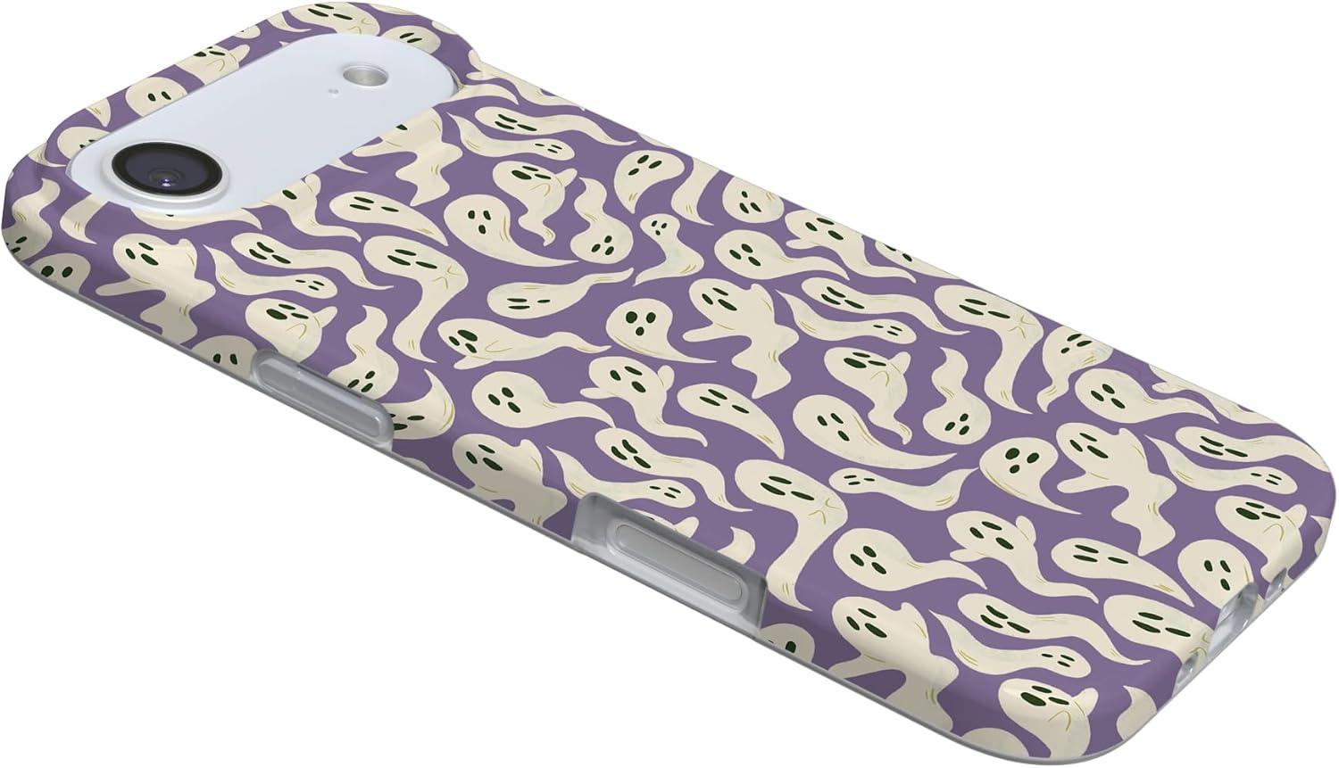 imageCasely iPhone 17 Air Case Coastal Checkers Pura Vida Compatible with MagSafe Classic Ultra Slim DesignAll Bood Up Purple Ghost