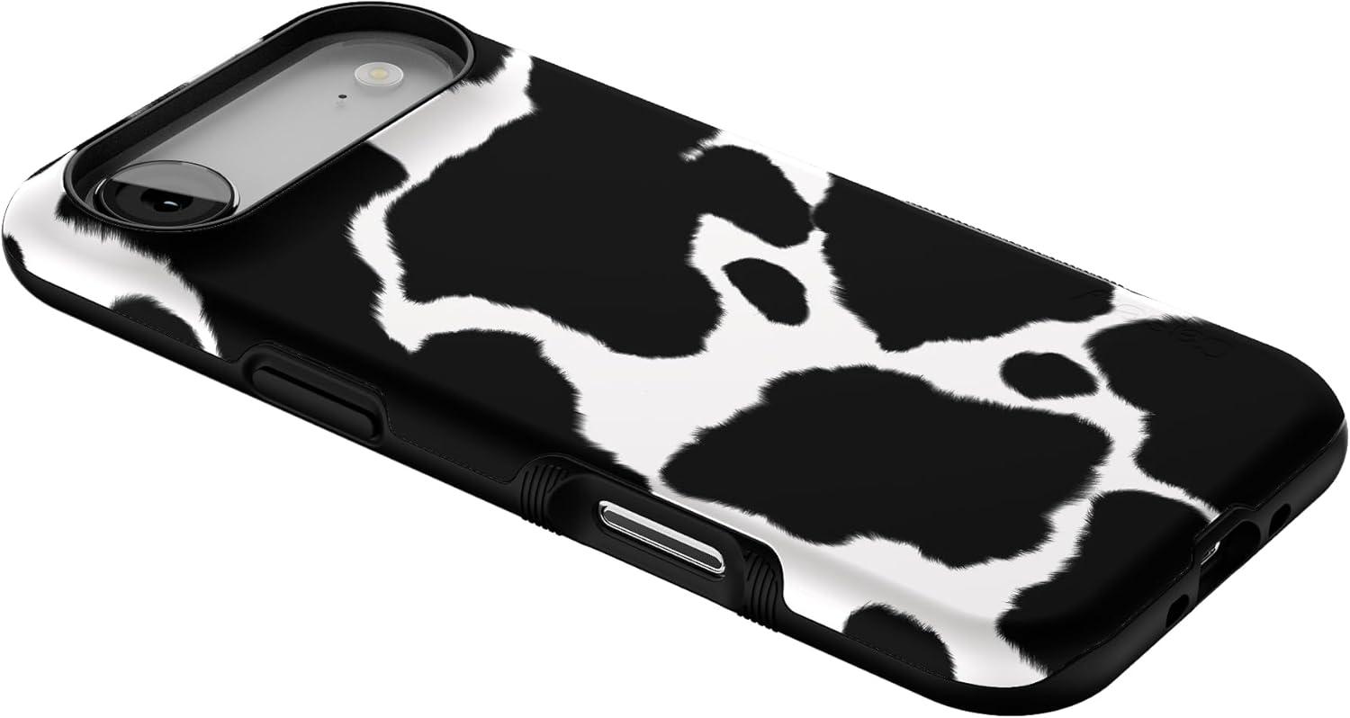 imageCasely iPhone 17 Air Case Taupe on Nude Compatible with MagSafe Bold Protective DesignCurrent MOOd Cow Print