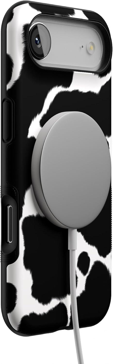 imageCasely iPhone 17 Air Case Taupe on Nude Compatible with MagSafe Bold Protective DesignCurrent MOOd Cow Print