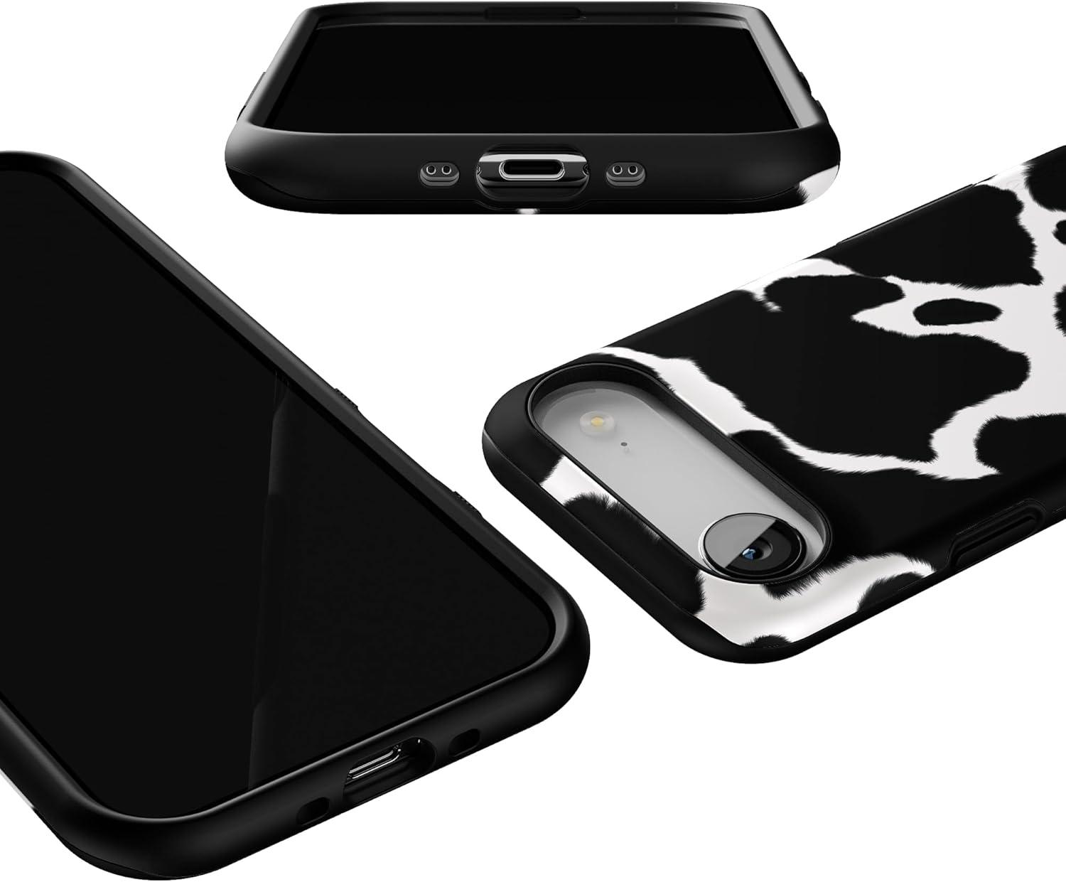 imageCasely iPhone 17 Air Case Taupe on Nude Compatible with MagSafe Bold Protective DesignCurrent MOOd Cow Print