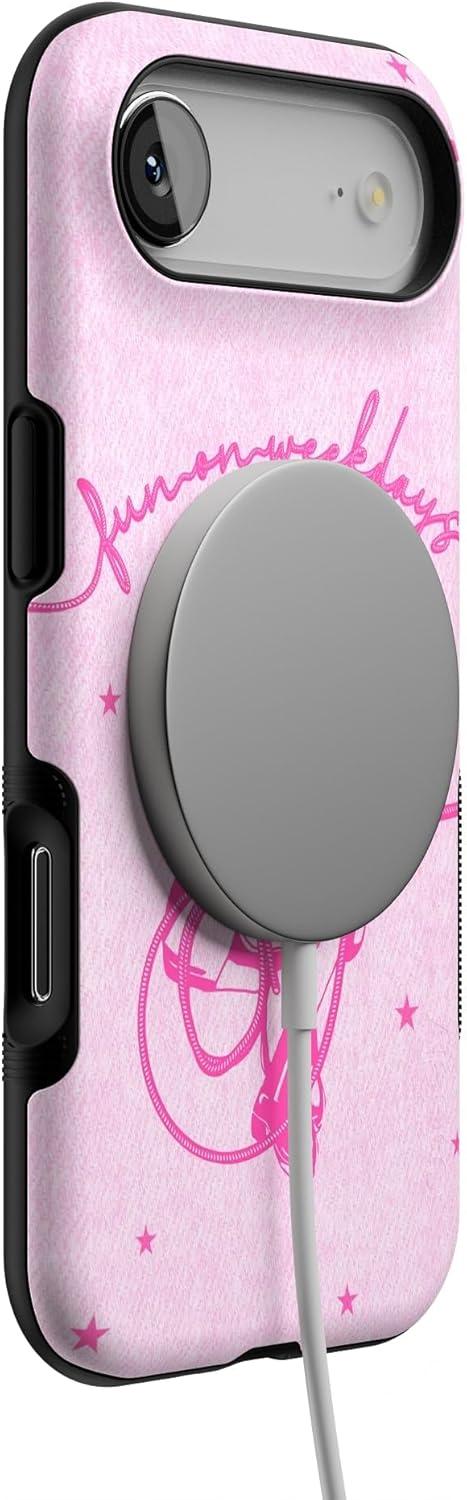 imageCasely iPhone 17 Air Case Taupe on Nude Compatible with MagSafe Bold Protective DesignDenim Cowgirl Fun on Weekdays