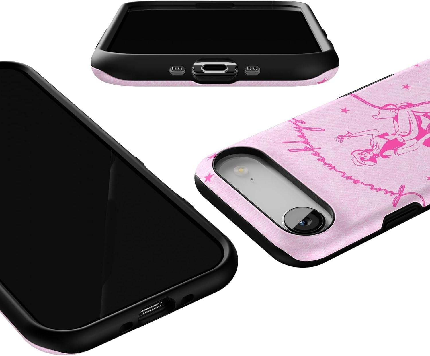 imageCasely iPhone 17 Air Case Taupe on Nude Compatible with MagSafe Bold Protective DesignDenim Cowgirl Fun on Weekdays