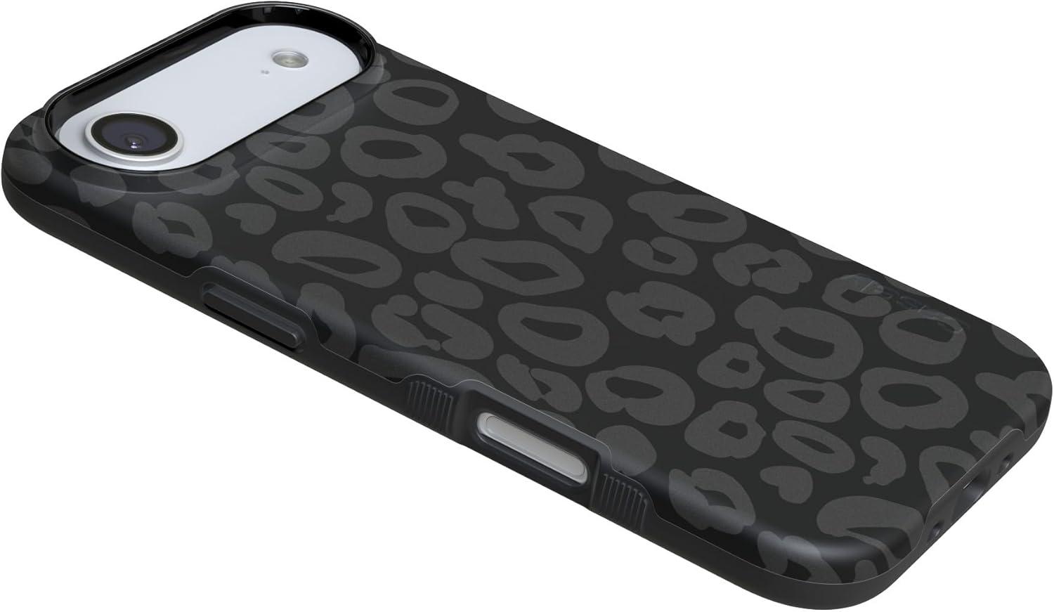 imageCasely iPhone 17 Air Case Taupe on Nude Compatible with MagSafe Bold Protective DesignInto the Wild Black Leopard