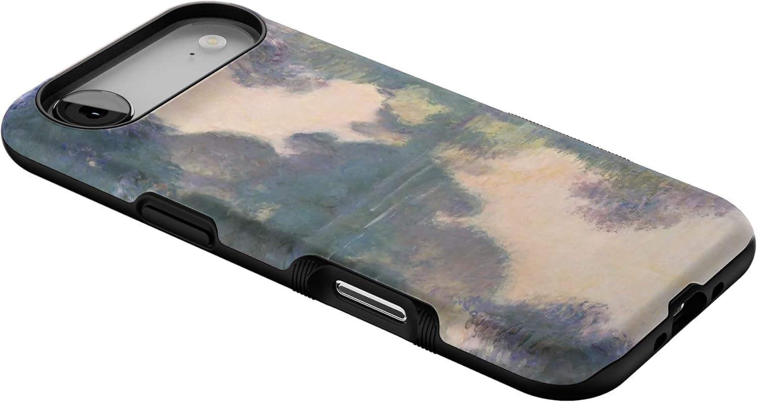 imageCasely iPhone 17 Air Case Taupe on Nude Compatible with MagSafe Bold Protective DesignMonets Morning The Met Museum