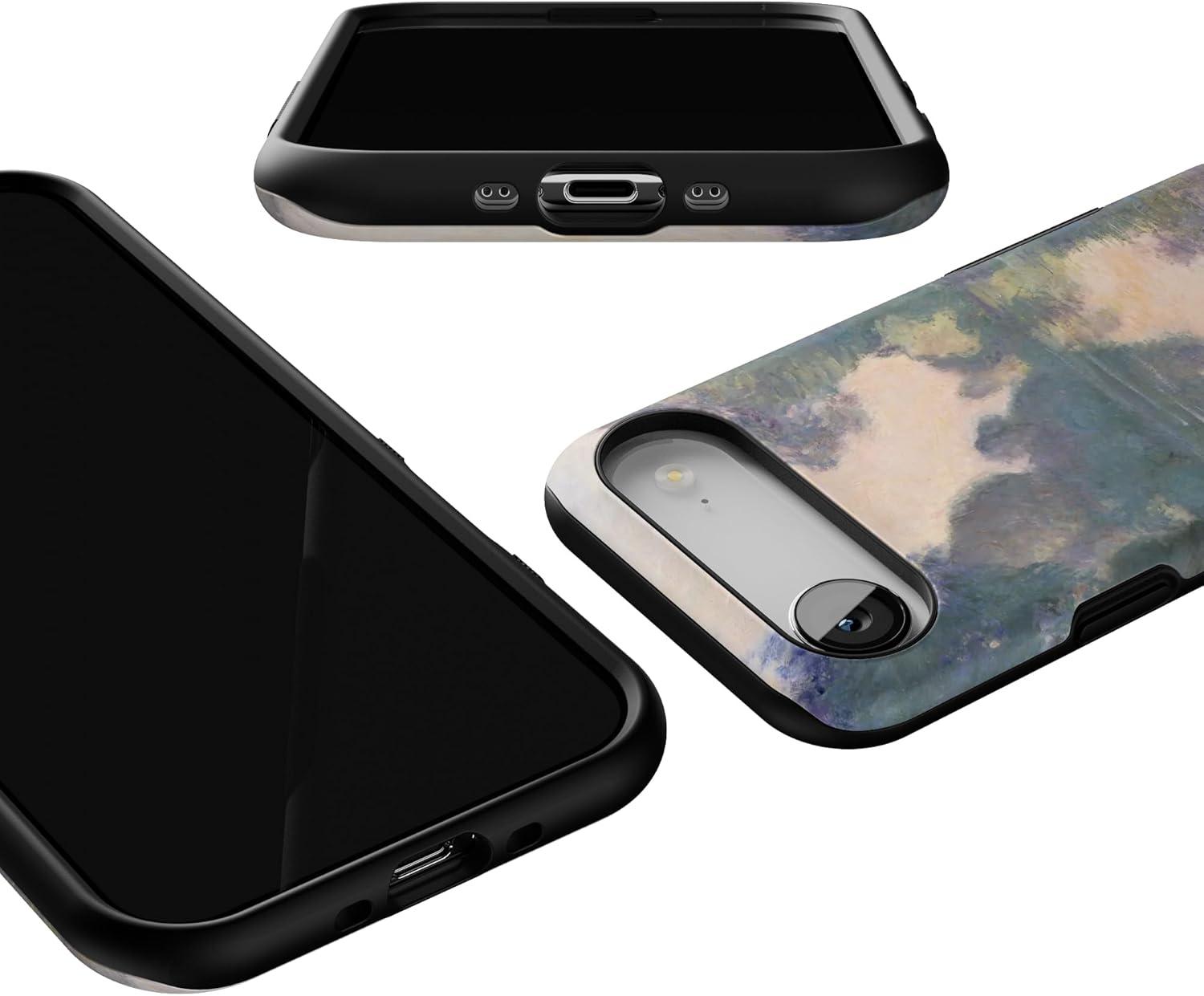 imageCasely iPhone 17 Air Case Taupe on Nude Compatible with MagSafe Bold Protective DesignMonets Morning The Met Museum