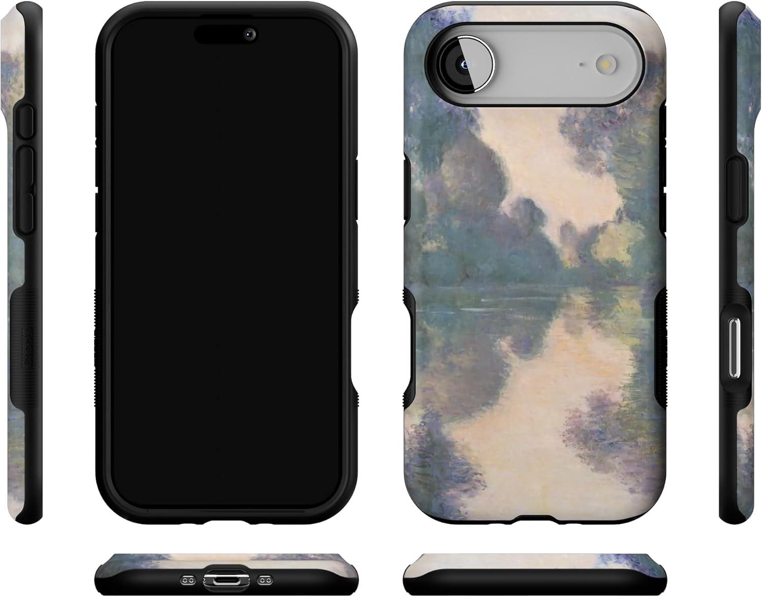 imageCasely iPhone 17 Air Case Taupe on Nude Compatible with MagSafe Bold Protective DesignMonets Morning The Met Museum