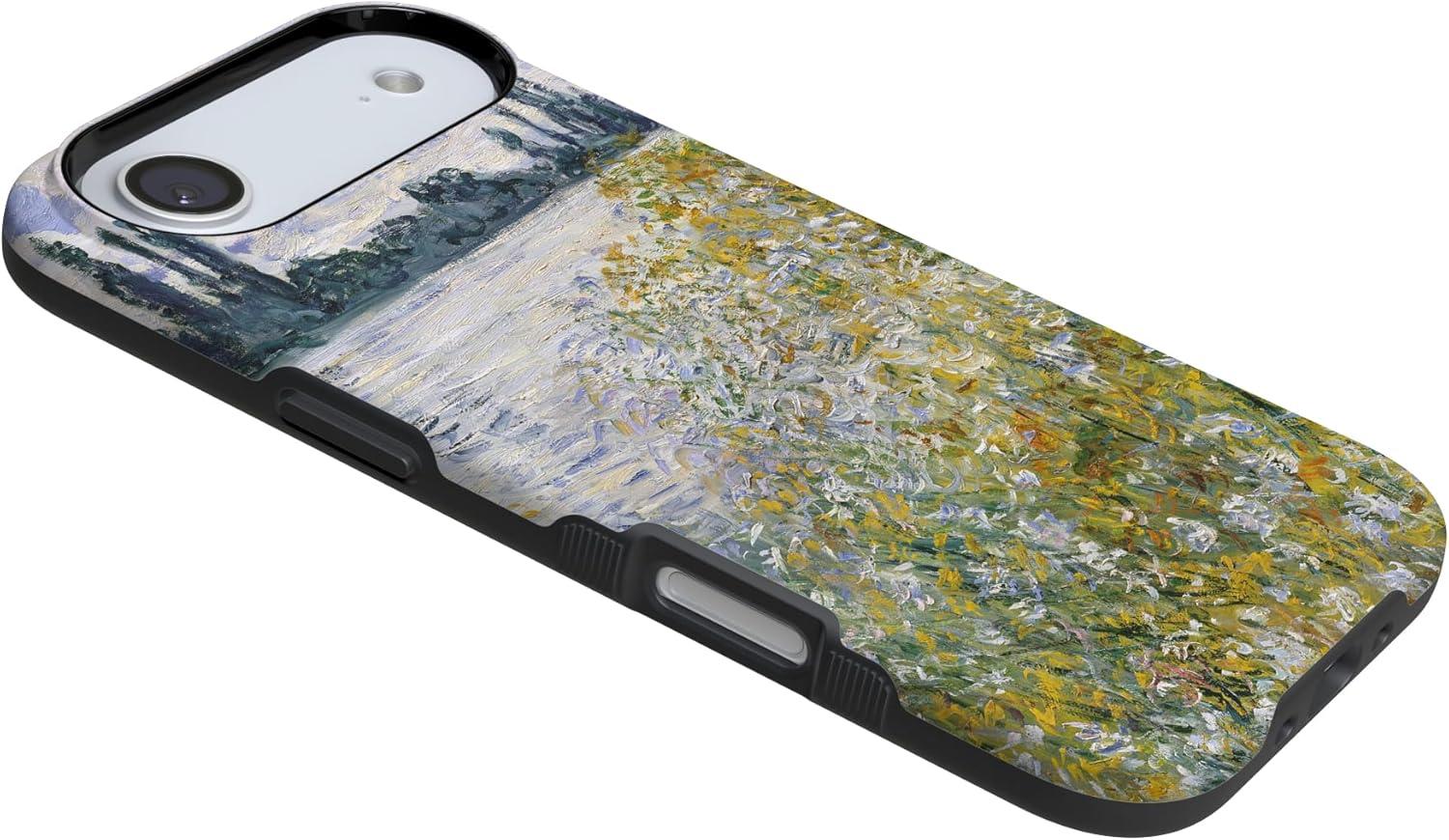 imageCasely iPhone 17 Air Case Taupe on Nude Compatible with MagSafe Bold Protective DesignMonets Summer Landscape The Met Museum