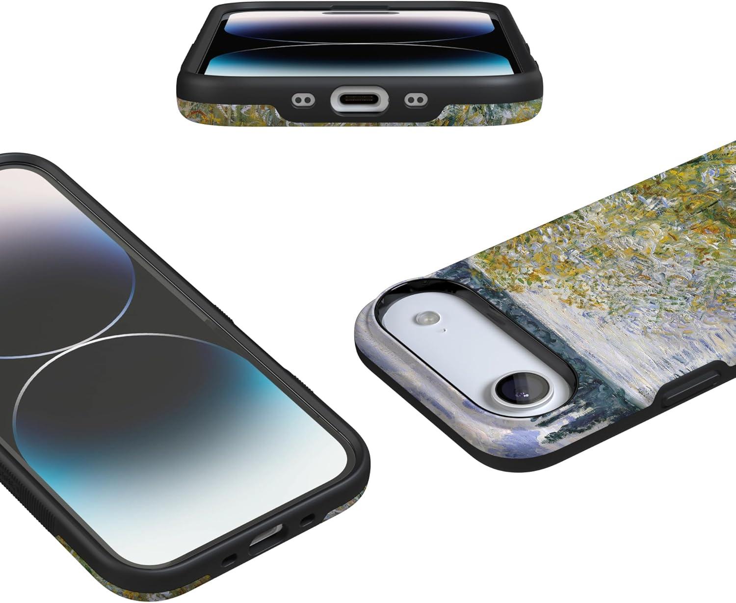 imageCasely iPhone 17 Air Case Taupe on Nude Compatible with MagSafe Bold Protective DesignMonets Summer Landscape The Met Museum