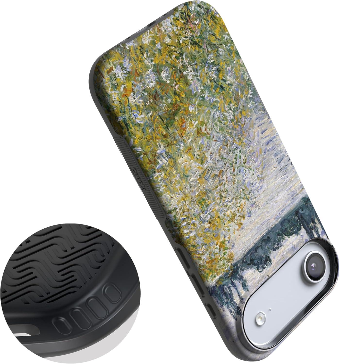 imageCasely iPhone 17 Air Case Taupe on Nude Compatible with MagSafe Bold Protective DesignMonets Summer Landscape The Met Museum