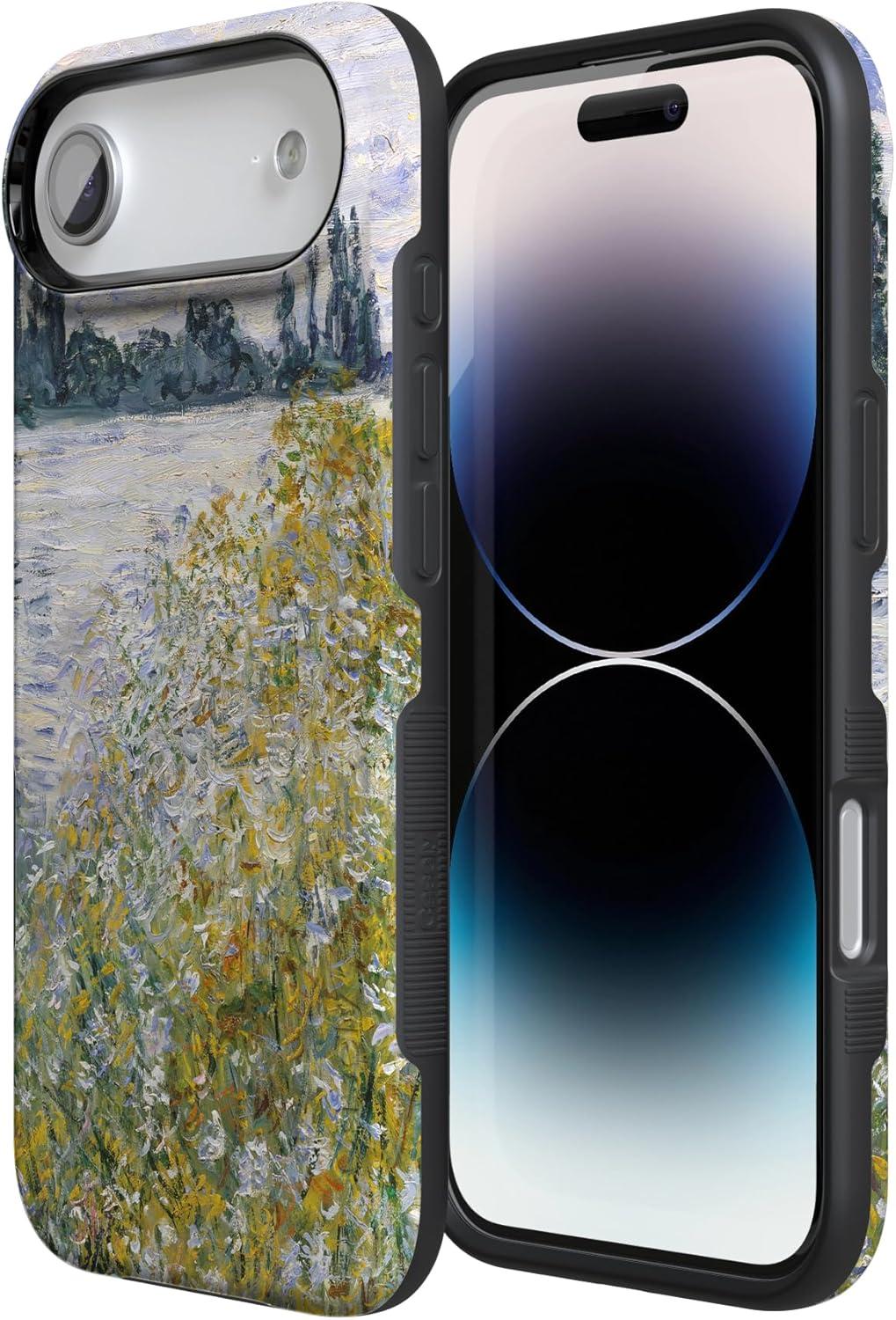 imageCasely iPhone 17 Air Case Taupe on Nude Compatible with MagSafe Bold Protective DesignMonets Summer Landscape The Met Museum