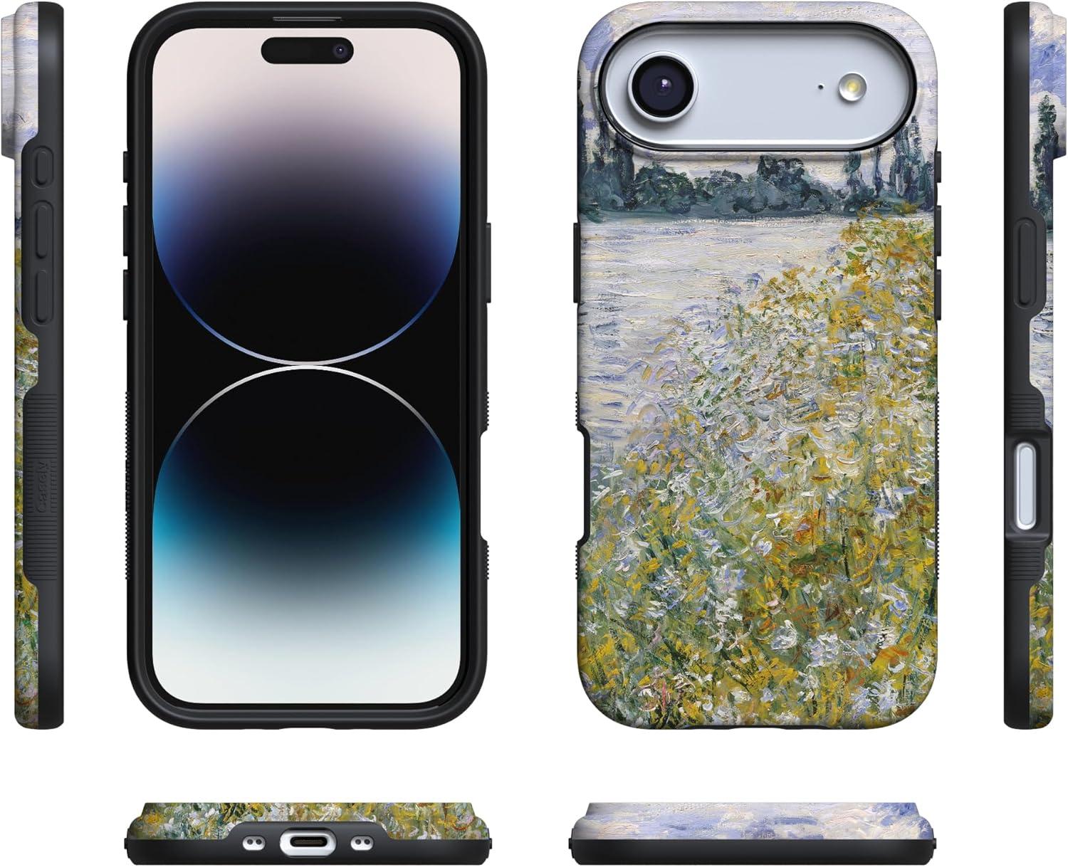 imageCasely iPhone 17 Air Case Taupe on Nude Compatible with MagSafe Bold Protective DesignMonets Summer Landscape The Met Museum