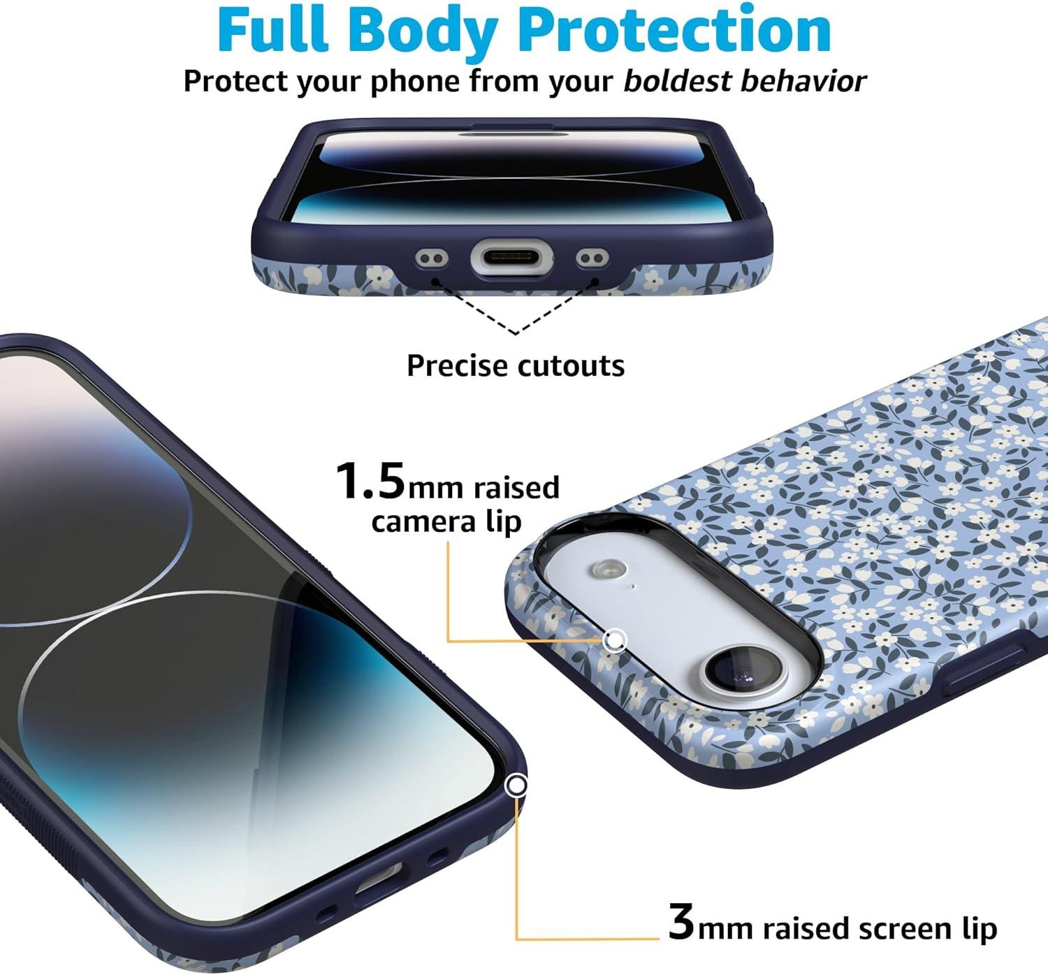 imageCasely iPhone 17 Air Case  Taupe on Nude  Compatible with MagSafe  Bold Protective DesignPicking Daisies  Cottagecore