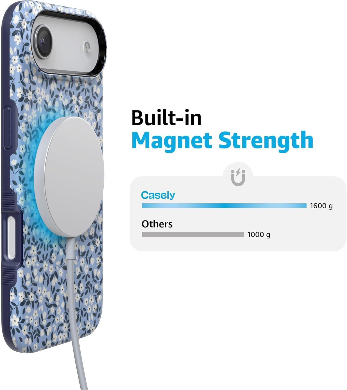 imageCasely iPhone 17 Air Case  Taupe on Nude  Compatible with MagSafe  Bold Protective DesignPicking Daisies  Cottagecore