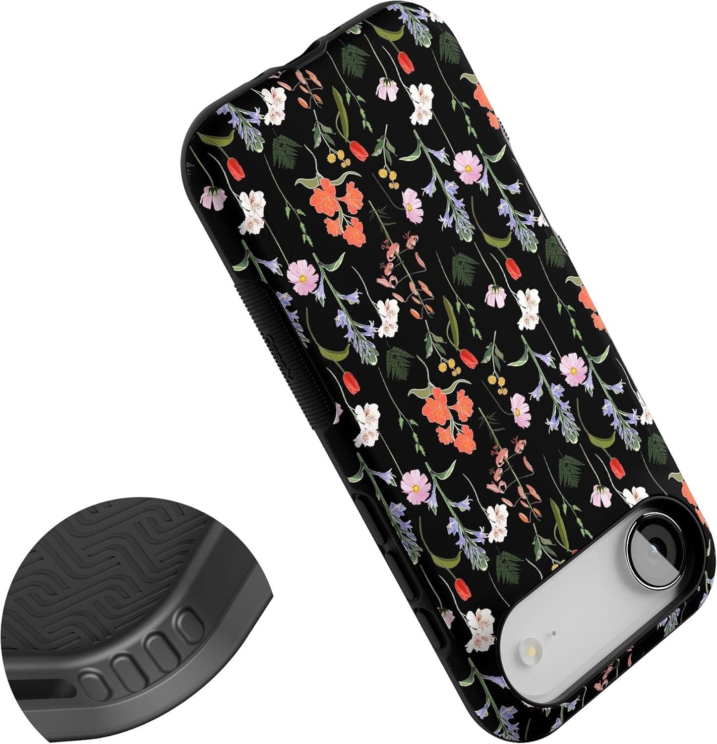 imageCasely iPhone 17 Air Case Taupe on Nude Compatible with MagSafe Bold Protective DesignSecret Garden Mixed Floral