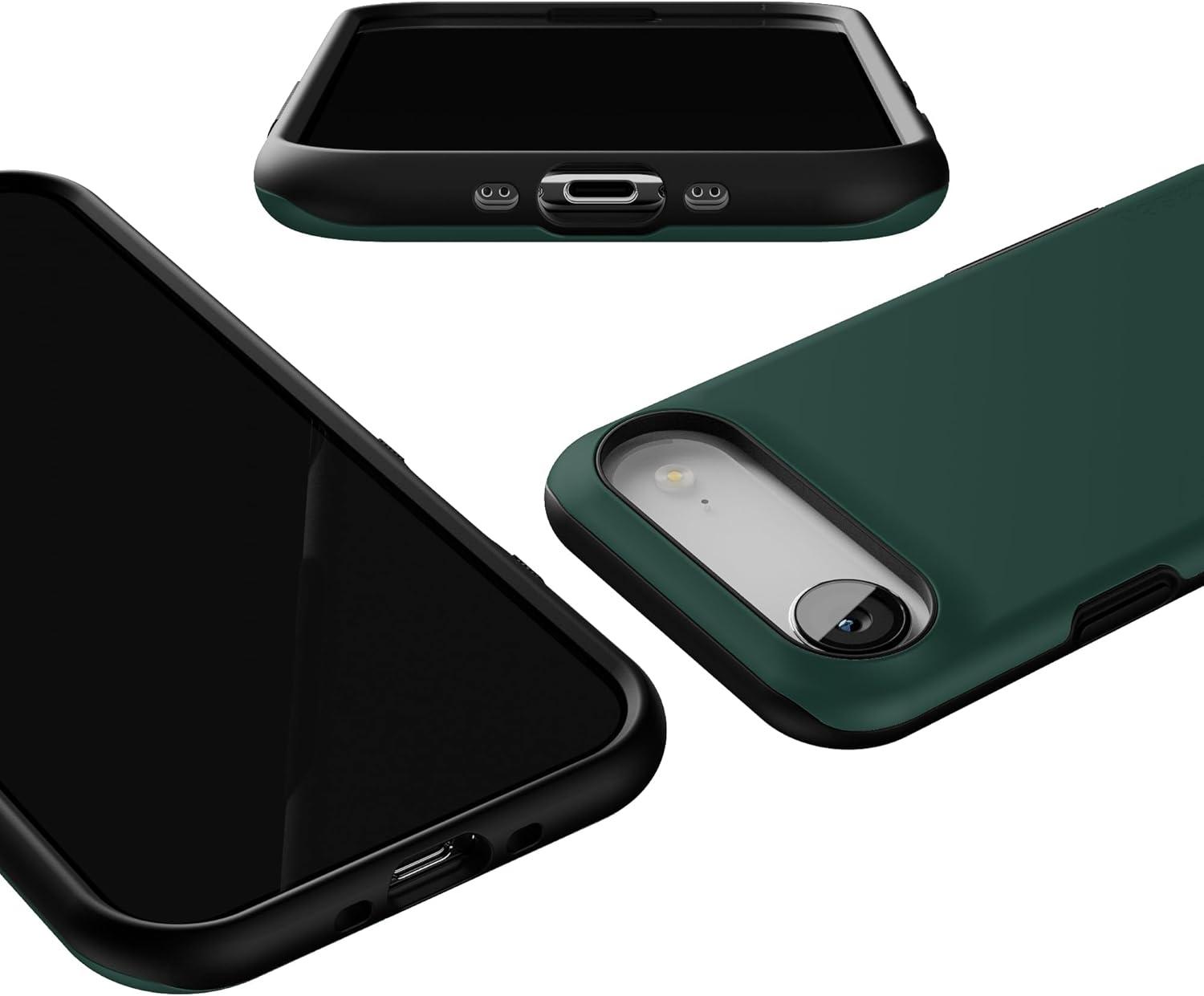 imageCasely iPhone 17 Air Case Taupe on Nude Compatible with MagSafe Bold Protective DesignThe Boyfriend Collection Forest Green