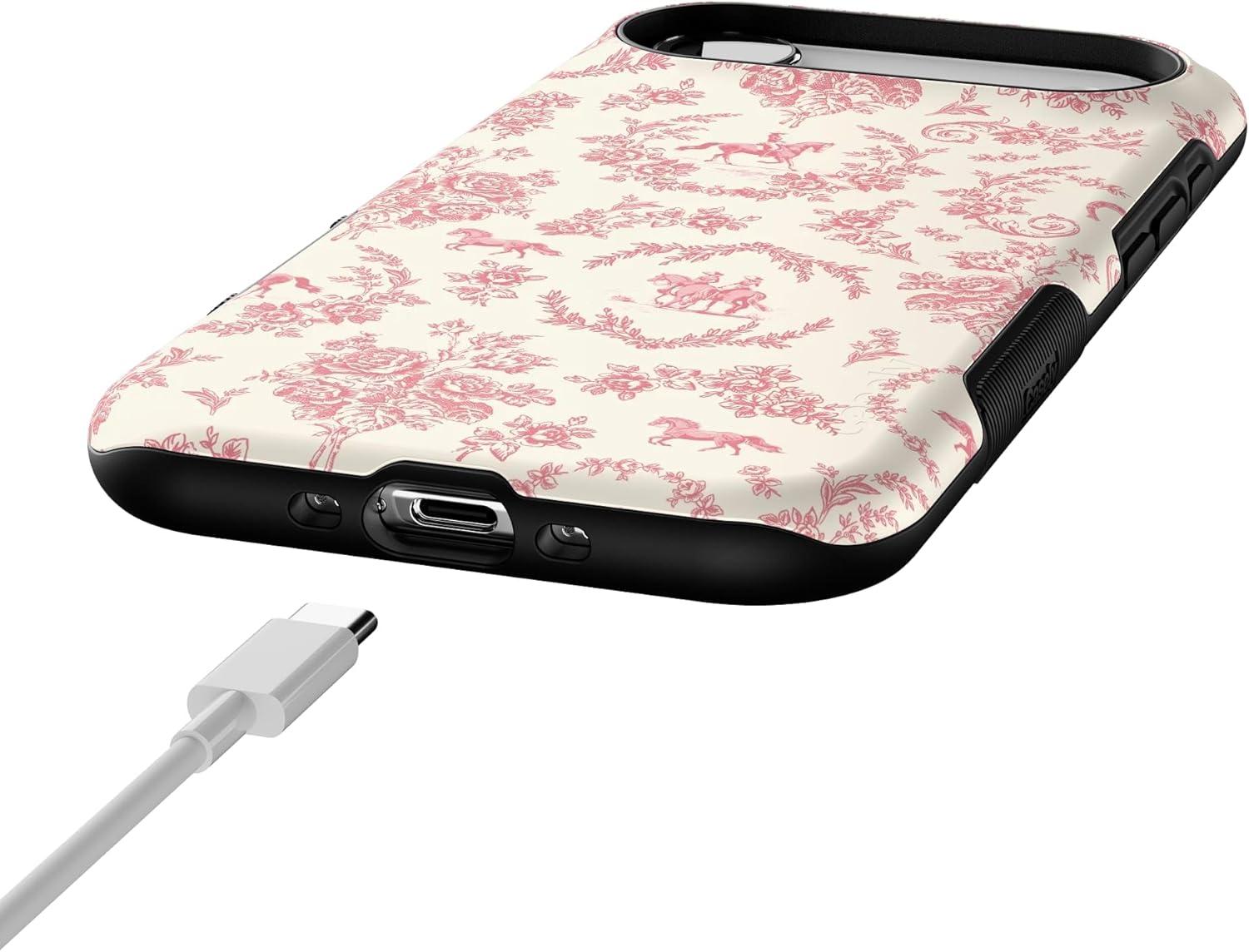 imageCasely iPhone 17 Air Case Taupe on Nude Compatible with MagSafe Bold Protective DesignWestern Bloom Jenna Palek x Casely