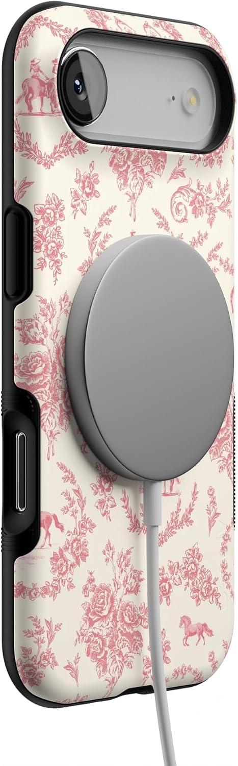 imageCasely iPhone 17 Air Case Taupe on Nude Compatible with MagSafe Bold Protective DesignWestern Bloom Jenna Palek x Casely
