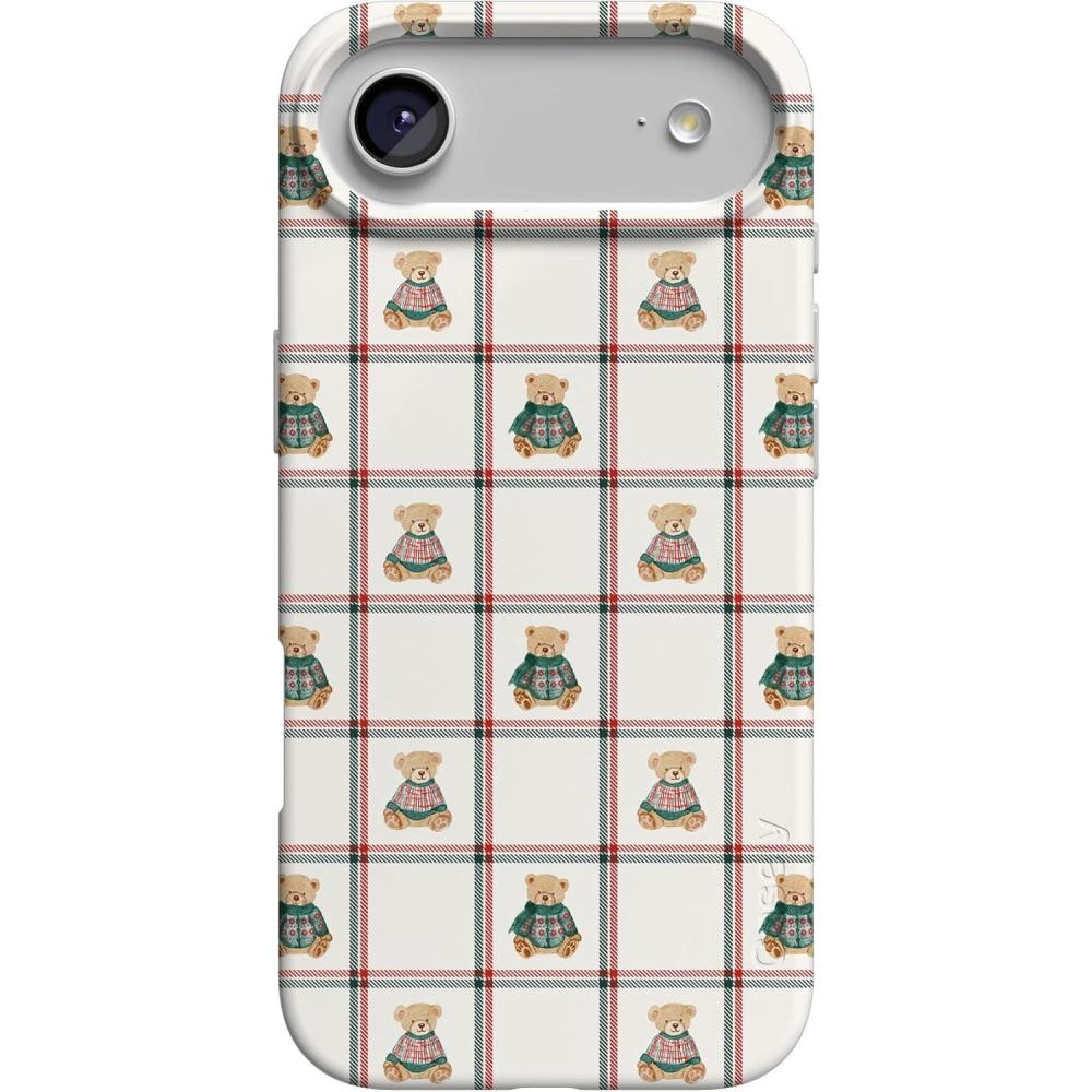 imageCasely iPhone 17 Air Case  Coastal Checkers  Pura Vida  Compatible with MagSafe  Classic Ultra Slim DesignBear Hugs  Teddy Squares