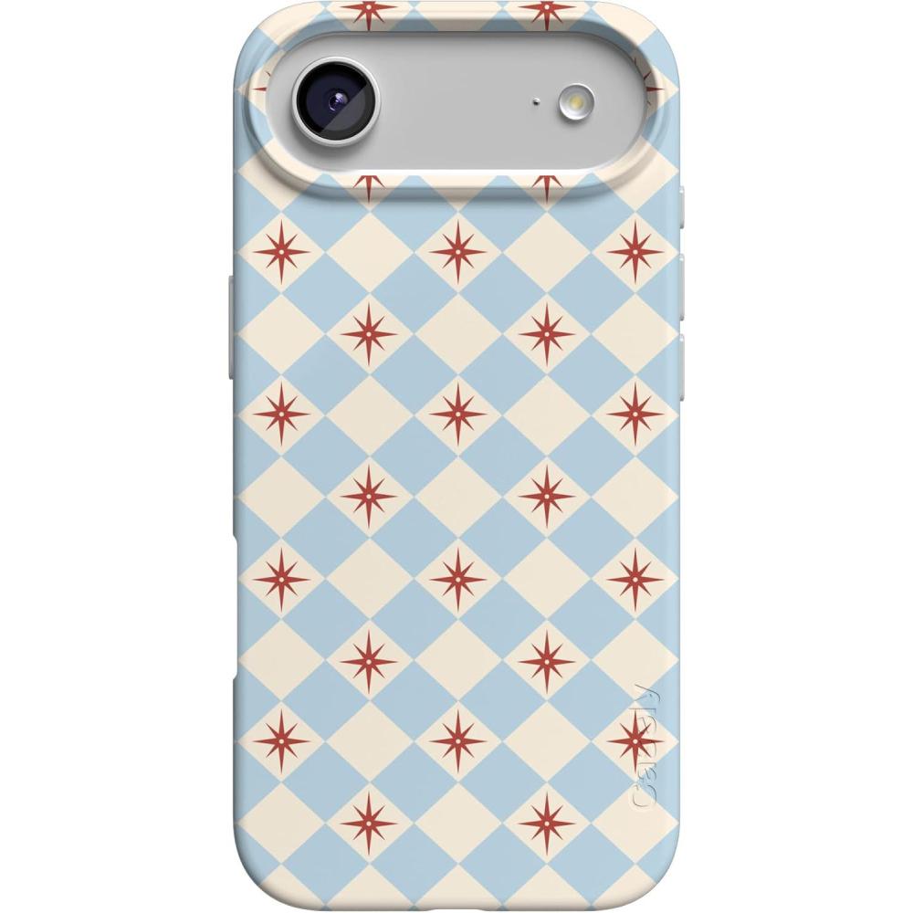 imageCasely iPhone 17 Air Case  Coastal Checkers  Pura Vida  Compatible with MagSafe  Classic Ultra Slim DesignChelsea Checker  Starlight Tiles