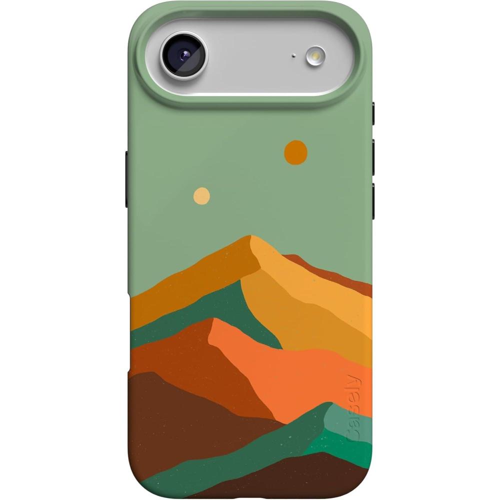 imageCasely iPhone 17 Air Case  Coastal Checkers  Pura Vida  Compatible with MagSafe  Classic Ultra Slim DesignEndless Peaks  Colorblock Mountain