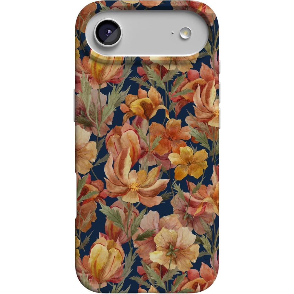 imageCasely iPhone 17 Air Case  Coastal Checkers  Pura Vida  Compatible with MagSafe  Classic Ultra Slim DesignFallen Gold  Antique Floral