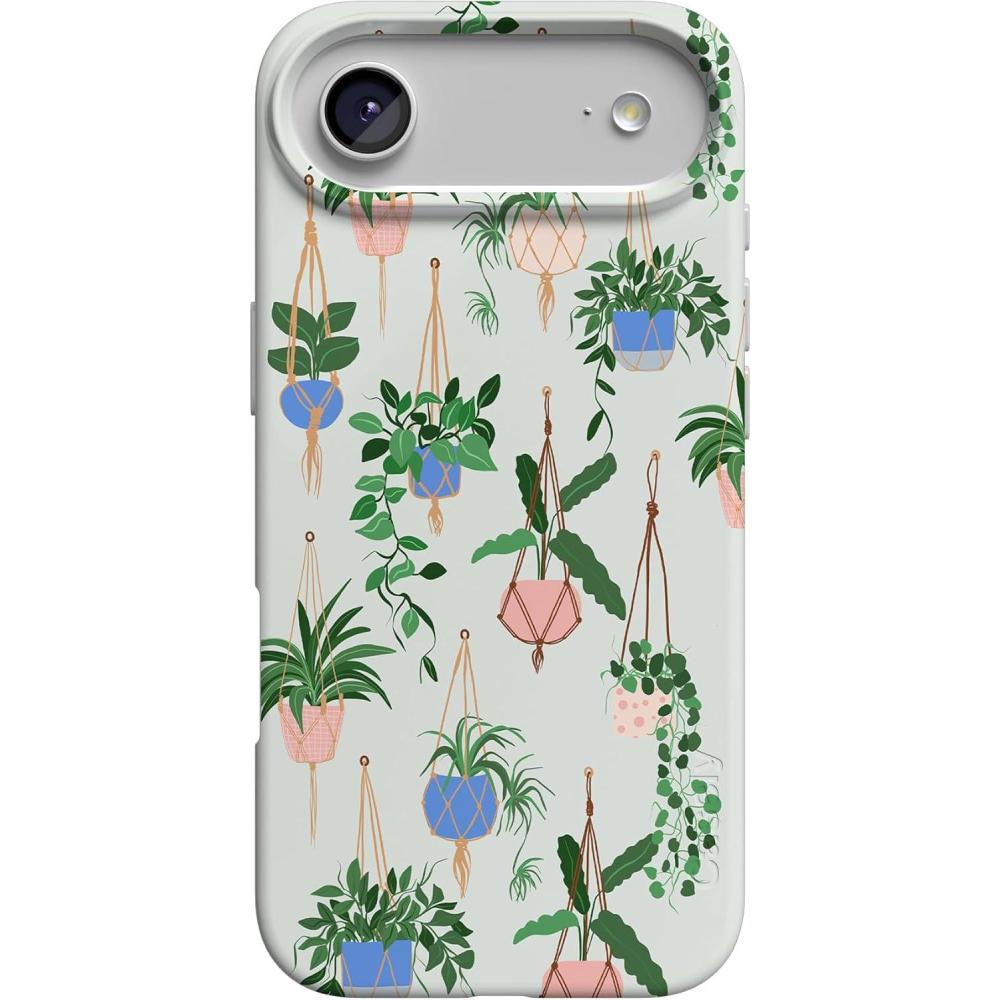 imageCasely iPhone 17 Air Case  Coastal Checkers  Pura Vida  Compatible with MagSafe  Classic Ultra Slim DesignHanging Around  Potted Plants Floral
