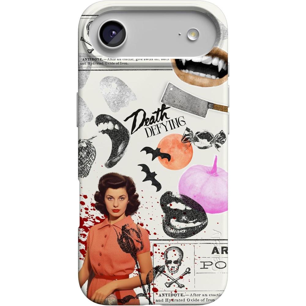 imageCasely iPhone 17 Air Case  Coastal Checkers  Pura Vida  Compatible with MagSafe  Classic Ultra Slim DesignIf You Dare  Horror Collage