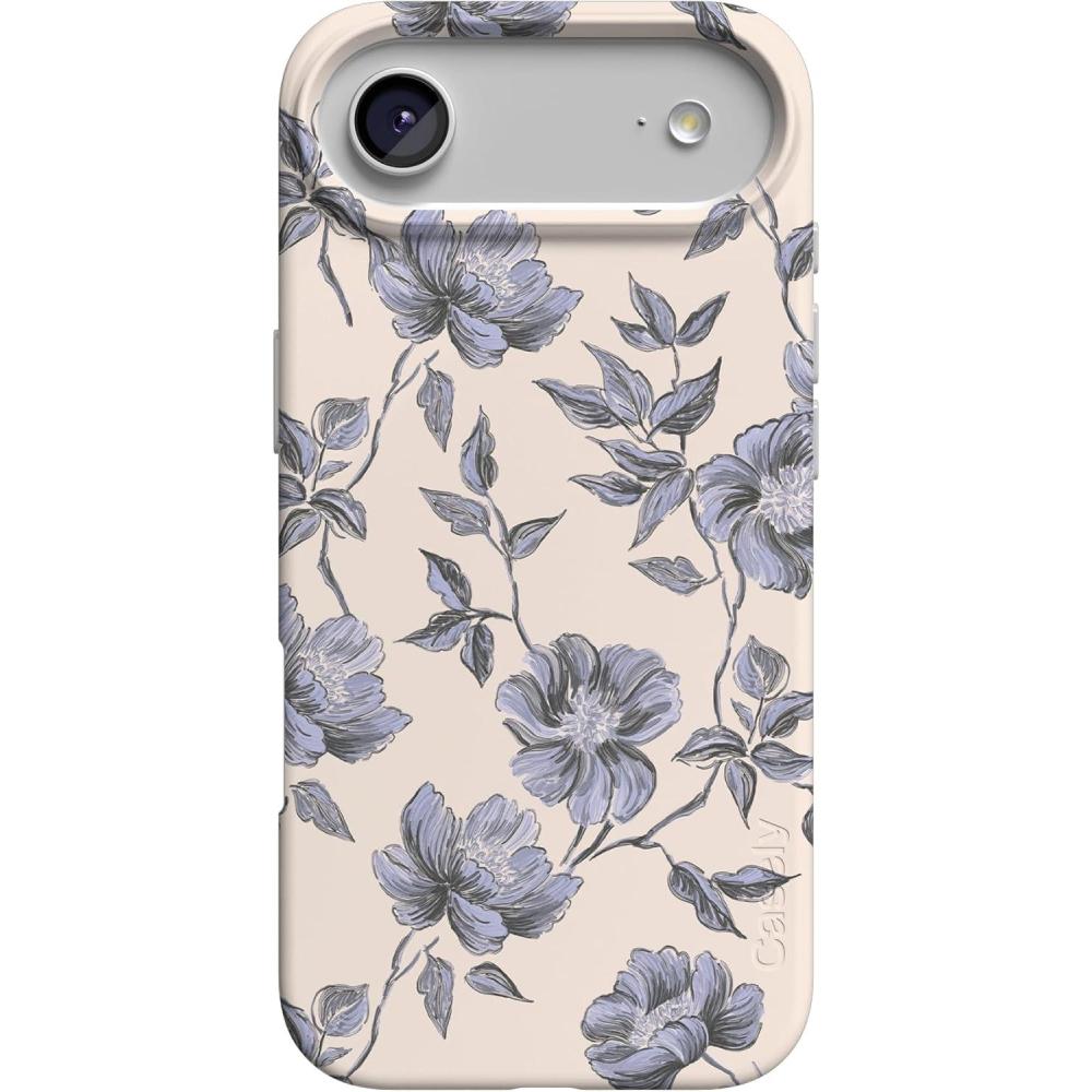 imageCasely iPhone 17 Air Case  Coastal Checkers  Pura Vida  Compatible with MagSafe  Classic Ultra Slim DesignInk  Iris  Vintage Floral