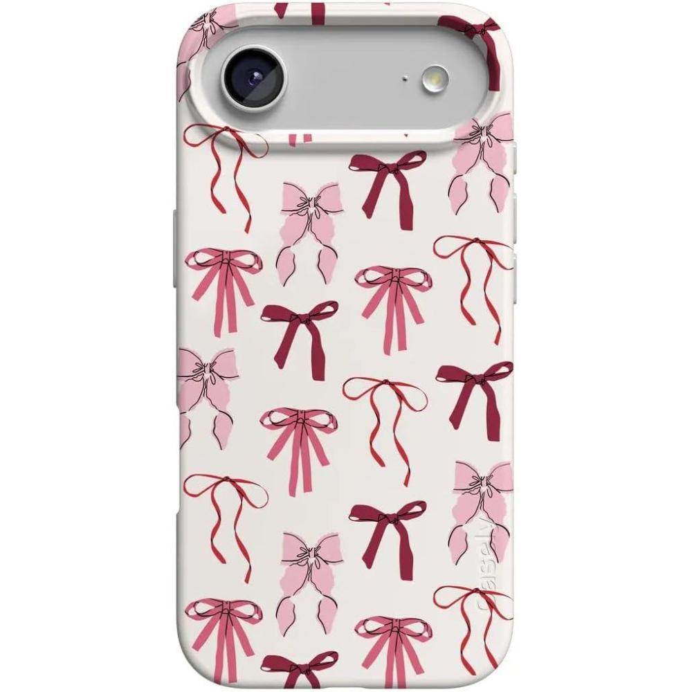 imageCasely iPhone 17 Air Case  Coastal Checkers  Pura Vida  Compatible with MagSafe  Classic Ultra Slim DesignLover Girlie  Pink Bows