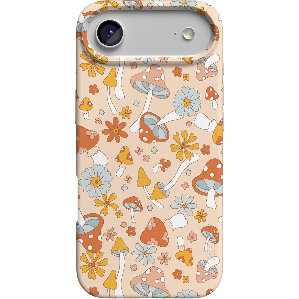 imageCasely iPhone 17 Air Case  Coastal Checkers  Pura Vida  Compatible with MagSafe  Classic Ultra Slim DesignMushroom Magic  Retro Floral