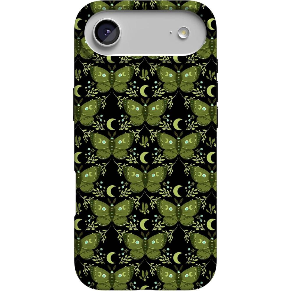 imageCasely iPhone 17 Air Case  Coastal Checkers  Pura Vida  Compatible with MagSafe  Classic Ultra Slim DesignMystic Moths  Green Twilight