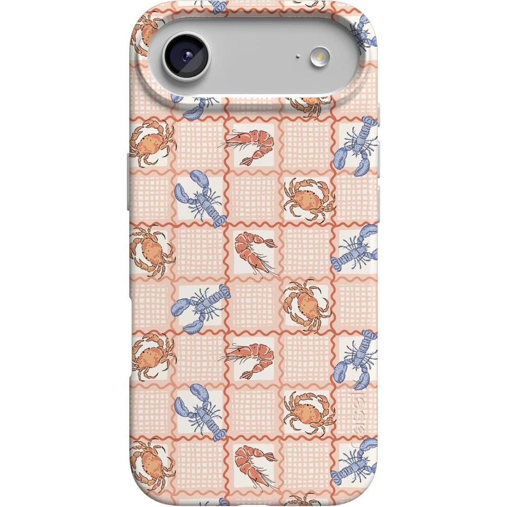 imageCasely iPhone 17 Air Case  Coastal Checkers  Pura Vida  Compatible with MagSafe  Classic Ultra Slim DesignOn the Cape  Coastal Summer