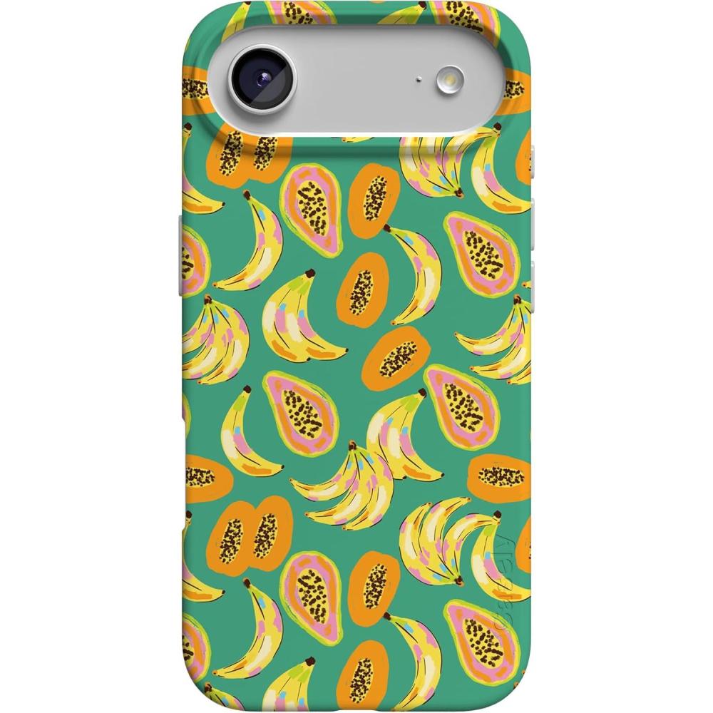 imageCasely iPhone 17 Air Case  Coastal Checkers  Pura Vida  Compatible with MagSafe  Classic Ultra Slim DesignPapaya Palms  Dippin Daisys Tropical Vacation