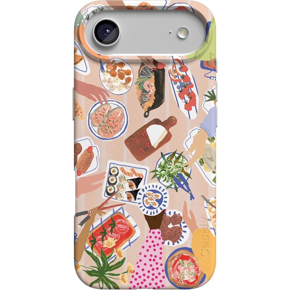 imageCasely iPhone 17 Air Case  Coastal Checkers  Pura Vida  Compatible with MagSafe  Classic Ultra Slim DesignPicnic Party  Painted Collage