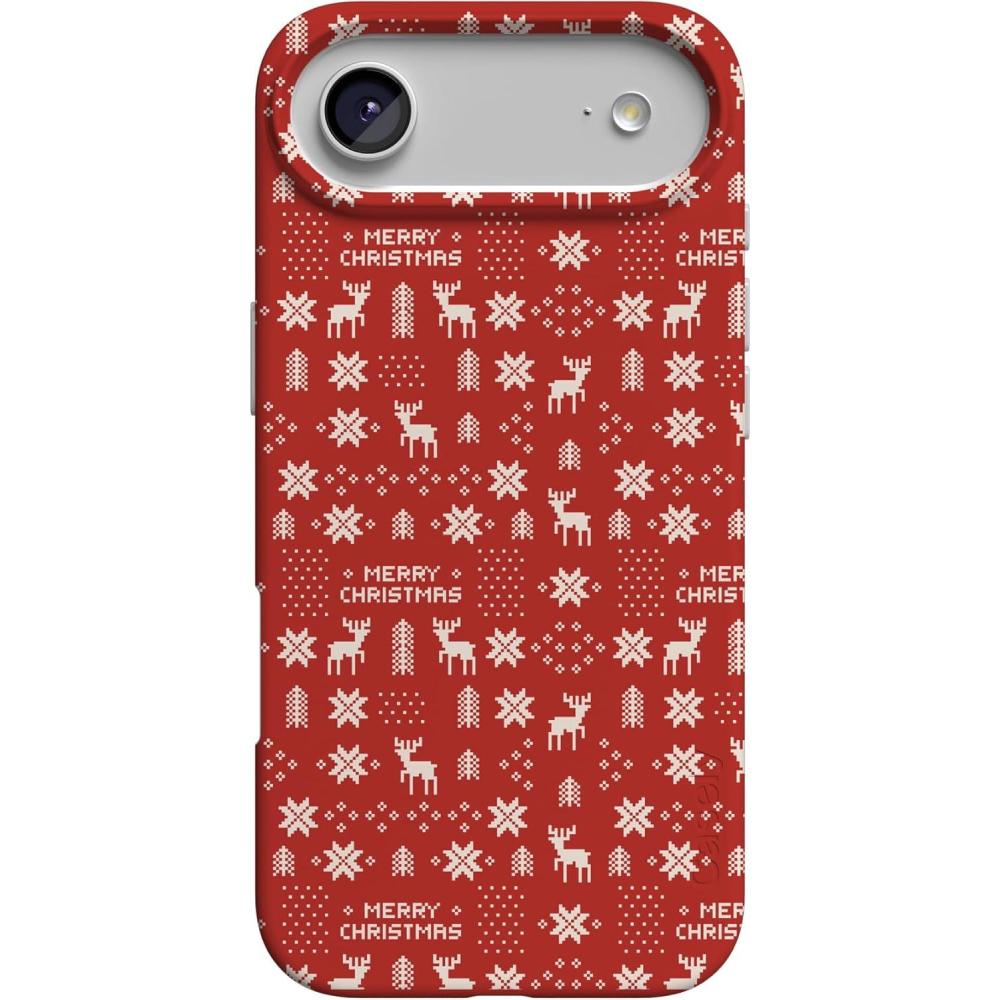 imageCasely iPhone 17 Air Case  Coastal Checkers  Pura Vida  Compatible with MagSafe  Classic Ultra Slim DesignStocking Stuffer  Christmas Knit