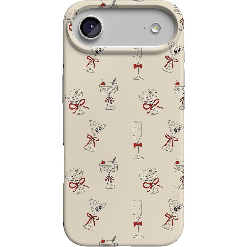 imageCasely iPhone 17 Air Case  Coastal Checkers  Pura Vida  Compatible with MagSafe  Classic Ultra Slim DesignTini  Kitty and Vibe Holiday