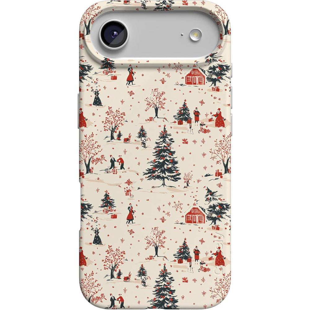 imageCasely iPhone 17 Air Case  Coastal Checkers  Pura Vida  Compatible with MagSafe  Classic Ultra Slim DesignWinter Nostalgia  Vintage Holiday