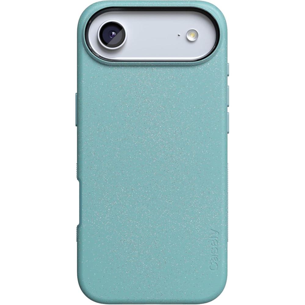 imageCasely iPhone 17 Air Case  Taupe on Nude  Compatible with MagSafe  Bold Protective DesignAquamarine  Ocean Blue Shimmer