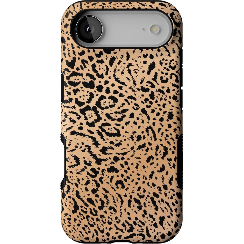 imageCasely iPhone 17 Air Case  Taupe on Nude  Compatible with MagSafe  Bold Protective DesignBorn to Be Wild  Jaguar Print