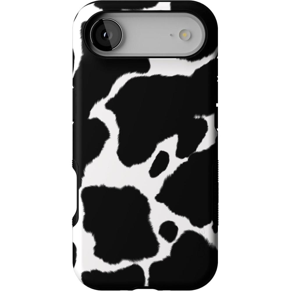imageCasely iPhone 17 Air Case Taupe on Nude Compatible with MagSafe Bold Protective DesignCurrent MOOd Cow Print