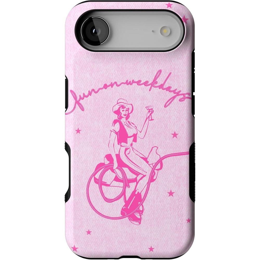 imageCasely iPhone 17 Air Case  Taupe on Nude  Compatible with MagSafe  Bold Protective DesignDenim Cowgirl  Fun on Weekdays