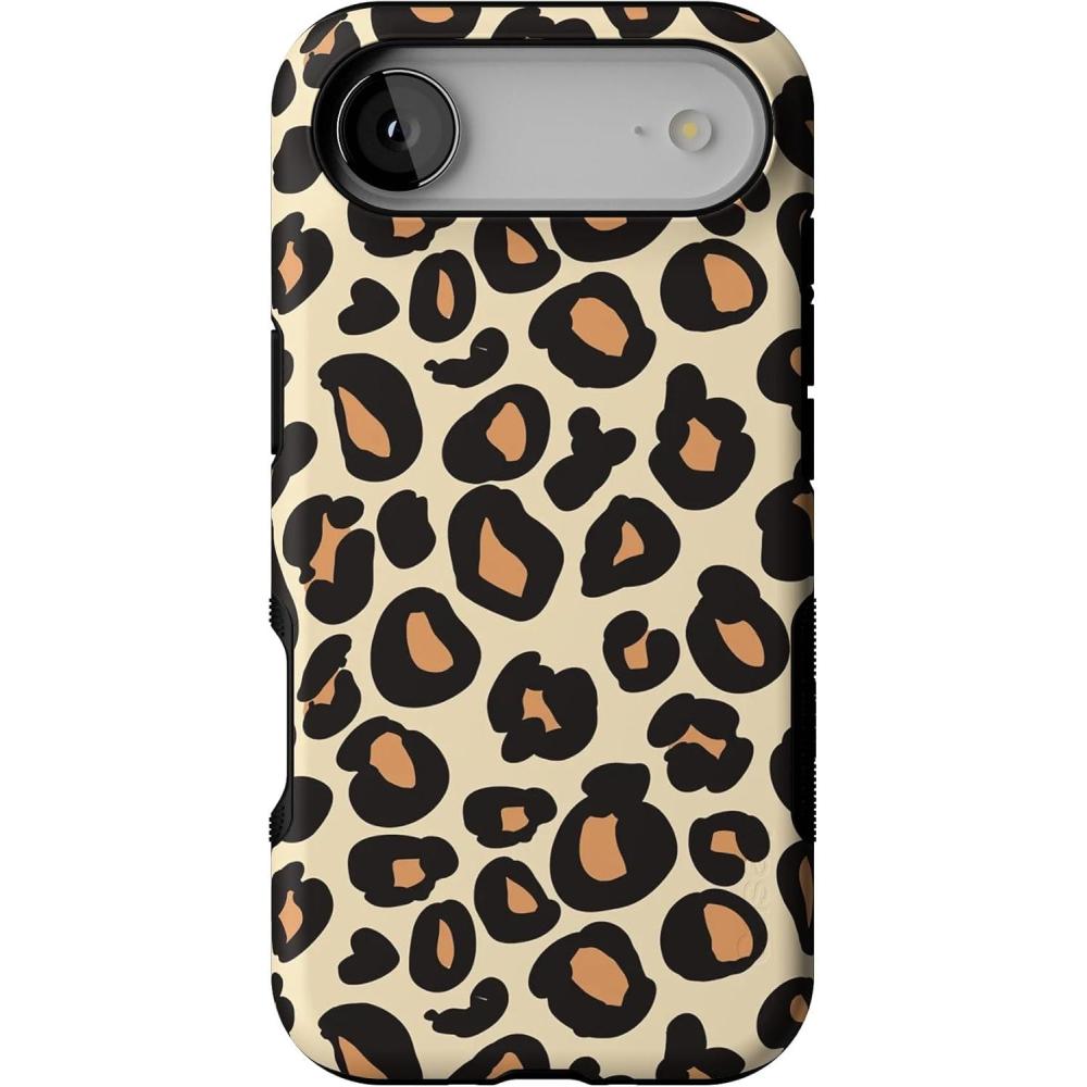 imageCasely iPhone 17 Air Case Taupe on Nude Compatible with MagSafe Bold Protective DesignInto the Wild Leopard Print