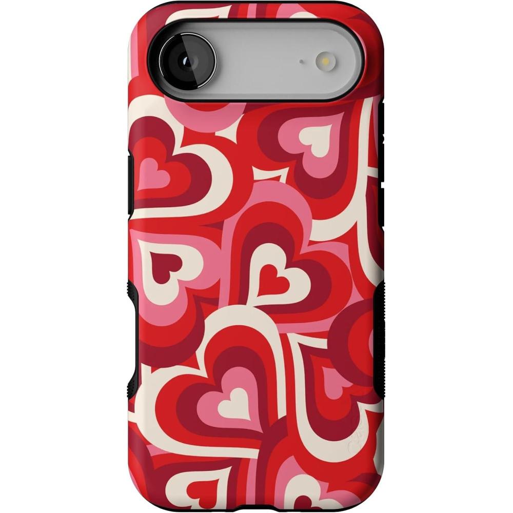 imageCasely iPhone 17 Air Case  Taupe on Nude  Compatible with MagSafe  Bold Protective DesignLove Song Remix  Ombre Hearts