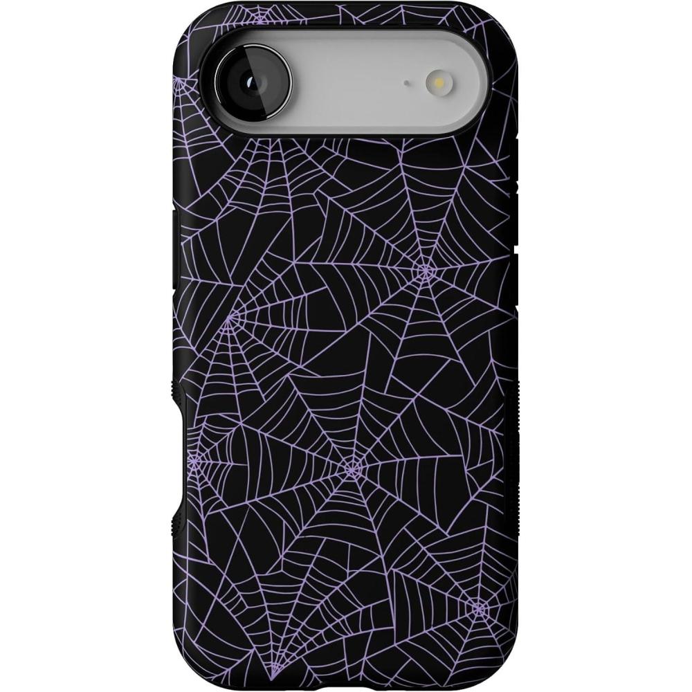 imageCasely iPhone 17 Air Case  Taupe on Nude  Compatible with MagSafe  Bold Protective DesignMidnight Web  Spider Web