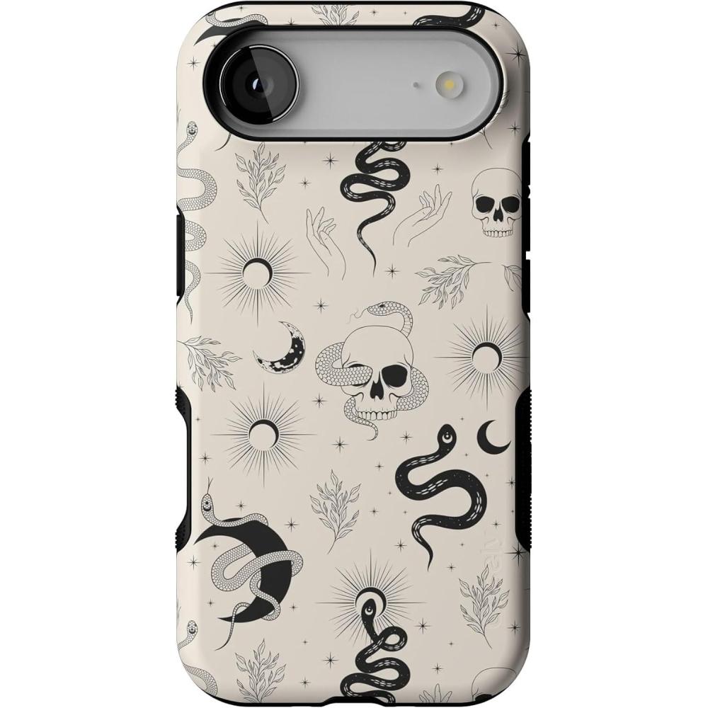 imageCasely iPhone 17 Air Case  Taupe on Nude  Compatible with MagSafe  Bold Protective DesignNo Further Explanation  Snakes  Skulls