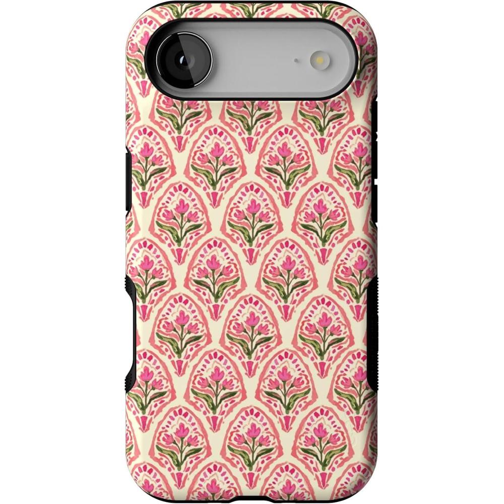 imageCasely iPhone 17 Air Case  Taupe on Nude  Compatible with MagSafe  Bold Protective DesignTulip Tapestry  Jenna Palek x Casely