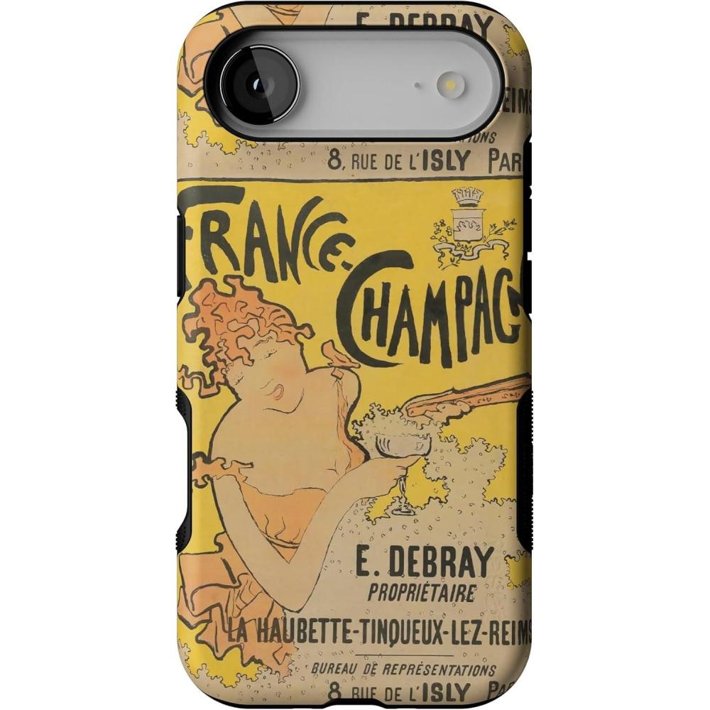 imageCasely iPhone 17 Air Case  Taupe on Nude  Compatible with MagSafe  Bold Protective DesignVan Gogh  French Bubbly