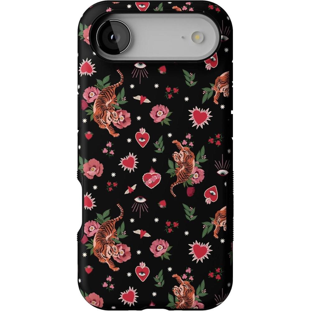 imageCasely iPhone 17 Air Case  Taupe on Nude  Compatible with MagSafe  Bold Protective DesignWild at Heart  Tiger