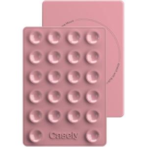 Casely Grippy | Silicone Suction Phone Mount Compatible with MagSafe Pink