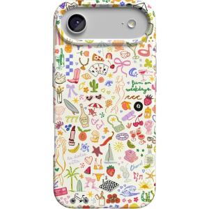 Casely iPhone 17 Air Case | Coastal Checkers | Pura Vida | Compatible with MagSafe | Classic Ultra Slim Design(All the Fun Things | Fun on Weekdays)